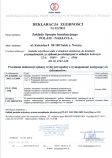 Deklaracja - Wtyczka odbiornikowa izolacyjna IP44 32A/400V